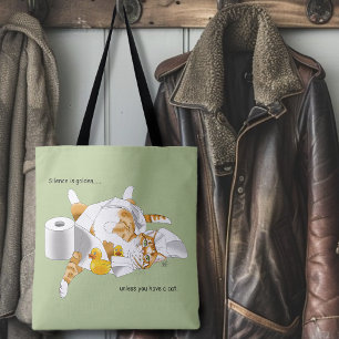Ginger Orange Cat Funny Toilet Paper Tasche