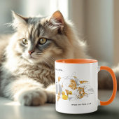 Ginger Orange Cat Funny Toilet Paper Tasse
