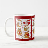 Ginger orange cat Valentine Kaffeetasse (Links)