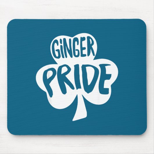 Ginger Pride Funny St Patricks Day Shirt Irish Mousepad (Vorne)