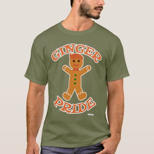 Ginger Pride Hair Color Holiday Fun Design T-Shirt (Vorderseite)