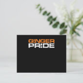 Ginger Pride Red Hair Redhead Redheads Geschenk Postkarte (Stehend Vorderseite)