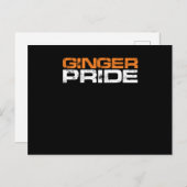 Ginger Pride Red Hair Redhead Redheads Geschenk Postkarte (Vorne/Hinten)