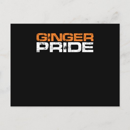Ginger Pride Red Hair Redhead Redheads Geschenk Postkarte (Vorderseite)