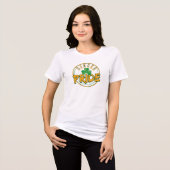 Ginger Pride St Patrick's Day Clover Leaf Funny Tri-Blend Shirt (Vorderseite voll)