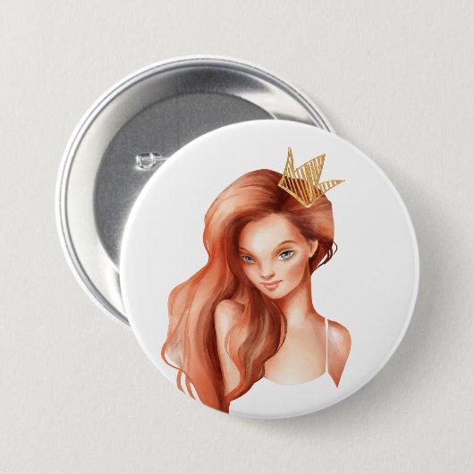Ginger Princess Button (Vorne & Hinten)