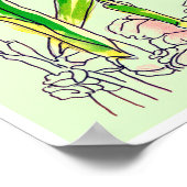 Ginger Root Watercolor Poster (Ecke)