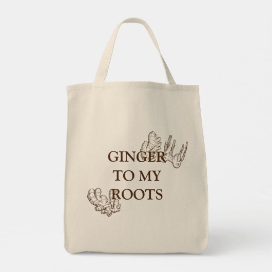 Ginger Roots Leinwand Tasche (Rückseite)