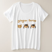 Ginger Series Große Größe T-Shirt (Design vorne)