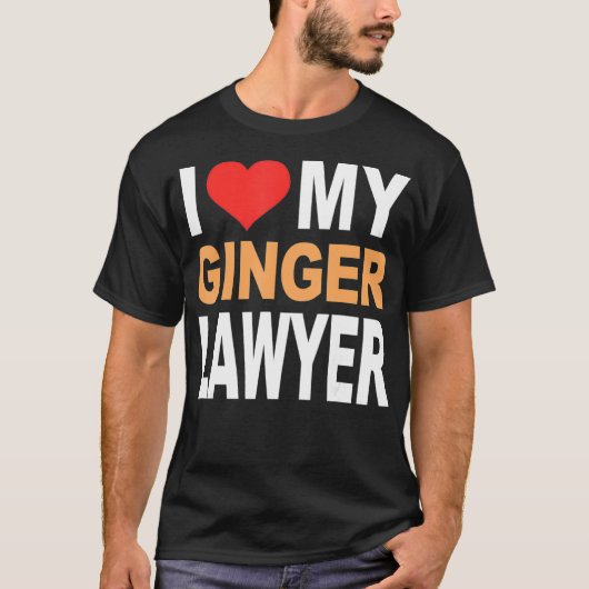 Ginger Shirt - I Liebe My Ginger Lawyer Funny Redh (Vorderseite)