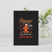 Ginger sind nicht nur für Weihnachtsginger, sonder Einladung (Stehend Vorderseite)