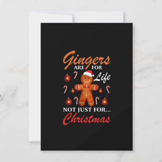 Ginger sind nicht nur für Weihnachtsginger, sonder Einladung (Vorderseite)