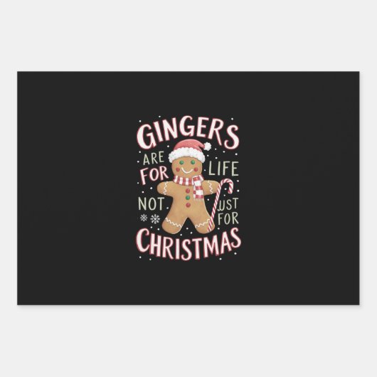 Ginger sind nicht nur für Weihnachtslustige fürs L Geschenkpapier Set (Vorderseite)