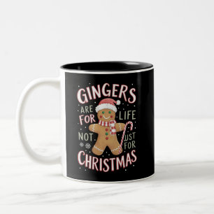 Ginger sind nicht nur für Weihnachtslustige fürs L Zweifarbige Tasse