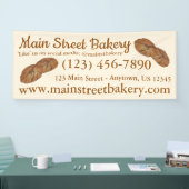 Ginger Snap Biscuit Bäckerei Business Banner (Messe)