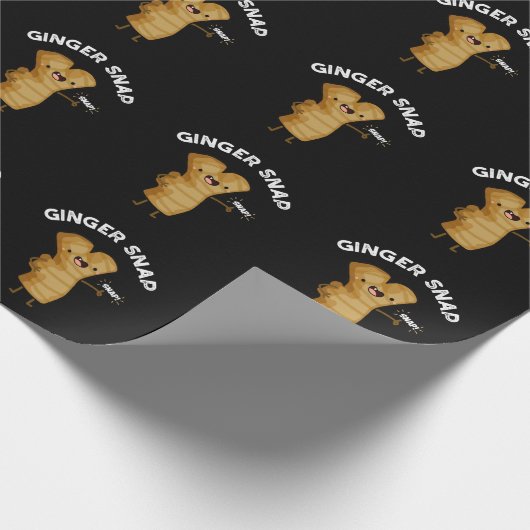 Ginger Snap Funny Food Kraut Gewürz Pub Dark BG Geschenkpapier (Ecke)