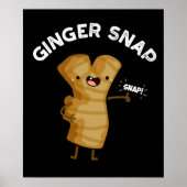 Ginger Snap Funny Food Kraut Gewürz Pub Dark BG Poster (Vorne)