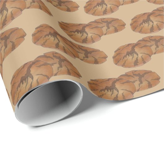 Ginger Snaps Gingernap Biscuit Ginger Nut Cookies Geschenkpapier (Rolleneckpunkt)