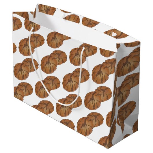 Ginger Snaps Gingernap Biscuit Ginger Nut Cookies Große Geschenktüte (Rückseite Schrägansicht)