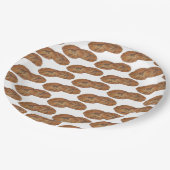 Ginger Snaps Gingernap Biscuit Ginger Nut Cookies Pappteller (Schrägansicht)