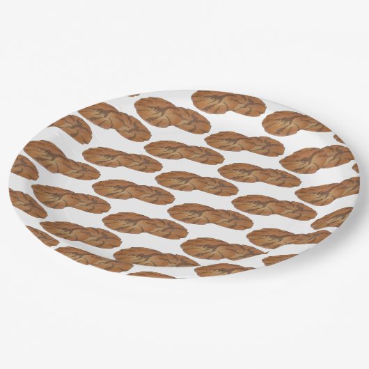 Ginger Snaps Gingernap Biscuit Ginger Nut Cookies Pappteller (Schrägansicht)