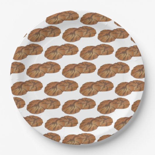 Ginger Snaps Gingernap Biscuit Ginger Nut Cookies Pappteller (Vorderseite)