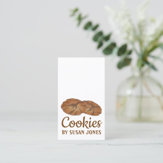 Ginger Snaps Gingernap Biscuit Ginger Nut Cookies Visitenkarte (Stehend Vorderseite)