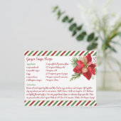 Ginger Snaps Rezept Postkarte (Stehend Vorderseite)