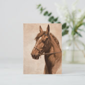 Ginger Sorrel Horse Black Beauty book Kemp-Welch Postkarte (Stehend Vorderseite)