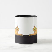 Ginger Striped Cat MEOW Tasse (Zentrum)