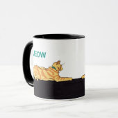 Ginger Striped Cat MEOW Tasse (Vorderseite Links)