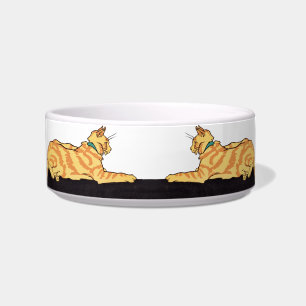 Ginger Striped Cat  Napf