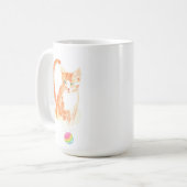 Ginger Tabby and Ball Coffee Tasse (Vorderseite Links)