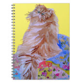 Ginger Tabby Cat Aquarellmalerei Katzen Notizblock (Vorderseite)