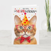 Ginger Tabby Cat MEOWvelous Geburtstag