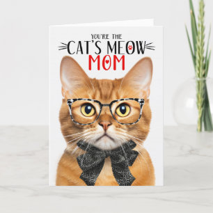 Ginger Tabby Cat zur Mama am Muttertag Feiertagskarte