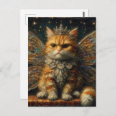 Ginger Tabby Fairy Cat Postkarte (Vorne/Hinten)