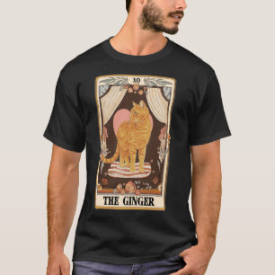 Ginger Tarot Card Ginger Tabby Cat Ginger Cat T-Shirt