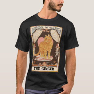 Ginger Tarot Card Ginger Tabby Cat Ginger Cat T-Shirt