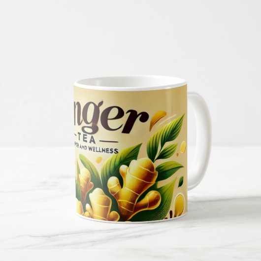 Ginger Tee Design AI Art Kaffeetasse (VorderseiteRechts)