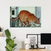 Ginger Tom Cat - Print oder Poster (Heimbüro)