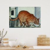 Ginger Tom Cat - Print oder Poster (Küche)