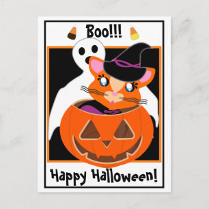 Ginger Toon Kitty Boo! Postkarte