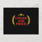 Ginger und Stolz Rothaarköpfe mit Rotkopffüßler Postkarte (Vorderseite)