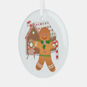 Ginger Wars Ornament Aus Glas (Vorderseite links)