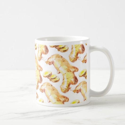 Ginger Watercolor Ginger Spice Kitchen Kaffeetasse (Rechts)