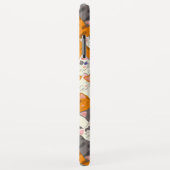 Ginger Weiße Katze Diagonalmuster Case-Mate iPhone Hülle (Hinten/Rechts)