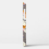 Ginger Weiße Katze Diagonalmuster Case-Mate iPhone Hülle (Rückseite / Links)