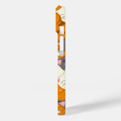 Ginger Weiße Katze Diagonalmuster Case-Mate iPhone Hülle (Rückseite / Links)