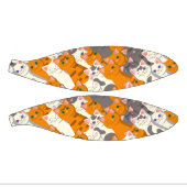 Ginger Weiße Katze Diagonalmuster Mini Basketball (Panele)